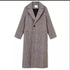 Winter Fashion Plaid Button Slim Type Outerwear Long Coat